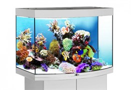 Купить Аквариум Biodesign Панорама 60, силикатное стекло Pilkington Optifloat™, 4-5 мм, 58 л, 56x32x44 см, шторка для автокормушки, серебряный