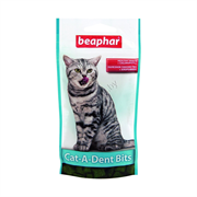 Beaphar Cat-A-Dent Bits — лакомство для ухода за зубами кошек, 35 г