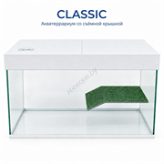 Акватеррариум Classic 200 л с белой крышкой и островком