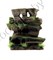 ArtUniq Mossy Figured Rock M - Декоративная композиция из пластика "Фигурная скала со мхом", 20,5x8,5x20,5 см - фото 20347
