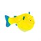 GL-268353 GLOXY Рыба шар на леске желтая, 8х5х5,5см Флуорисцентная аквариумная декорация - фото 20927