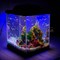 Аквариум Куб Aqua Glo на 20л. день/ночь с рыбками данио GloFish Reff - фото 30293