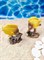 Декорация для аквариума и террариума Жёлтые рыбки ZooAqua 7х3х8 см, 2 шт.