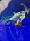 Декорация для аквариума и террариума Акула синяя ZooAqua 10х7.5х8 см