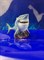 Декорация для аквариума и террариума Акула синяя ZooAqua 10х7.5х8 см