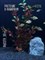 Купить Искусственное растение для аквариума ZooAqua S1216, 30 см, керамика, пластик, зеленый-бордовый