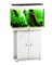 Аквариум Biodesign Панорама 100, силикатное стекло Pilkington Optifloat™, 5-6 мм, 98 л, 71x36x52 см, шторка для автокормушки, белый купить в Минске