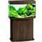 Аквариум Biodesign Панорама 120, силикатное стекло Pilkington Optifloat™, 5-6 мм, 117 л, 81x38x52 см, шторка для автокормушки, золотой орех купить в Минске