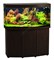 Аквариум Biodesign Панорама 300, силикатное стекло Pilkington Optifloat™, 10 мм, 305 л, 126x51x65 см, шторка для автокормушки, венге купить в Минске