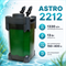 Внешний канистровый фильтр KW Zone Astro 2212, 13 Вт, 1330 л/ч - фото 50787
