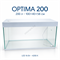 Аквариум AquaPlusTerra Optima 200 л, белая крышка, размеры 100×40×58 см