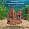 Глиняный замок №11 ZooAqua «Затерянная крепость», вид спереди, длина 25 см, высота 26 см