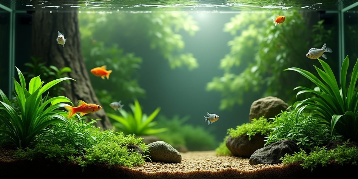 Схема правильной установки аквариума в интерьере: вдали от окон и батарей