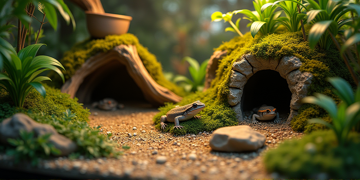 Схема освещения террариума: лампа нагрева, трубка UVB и ночная керамическая лампа, подключенные через таймеры