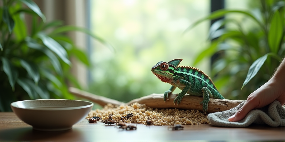 Здоровый, яркий эублефар с толстым хвостом, символизирующий правильное питание и уход