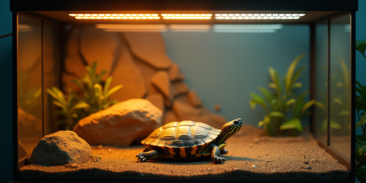 Прямоугольный террариум для черепахи