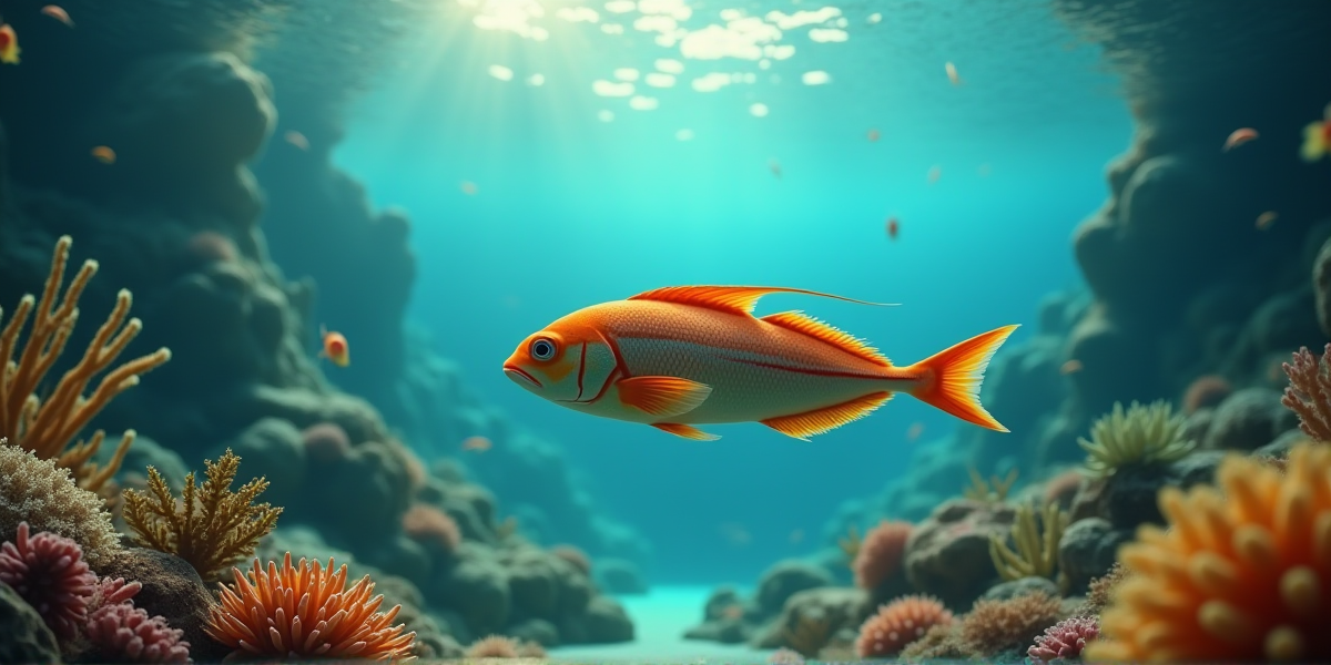 Крупный план акантофтальмуса на фоне зеленого мха, виден узор и усики