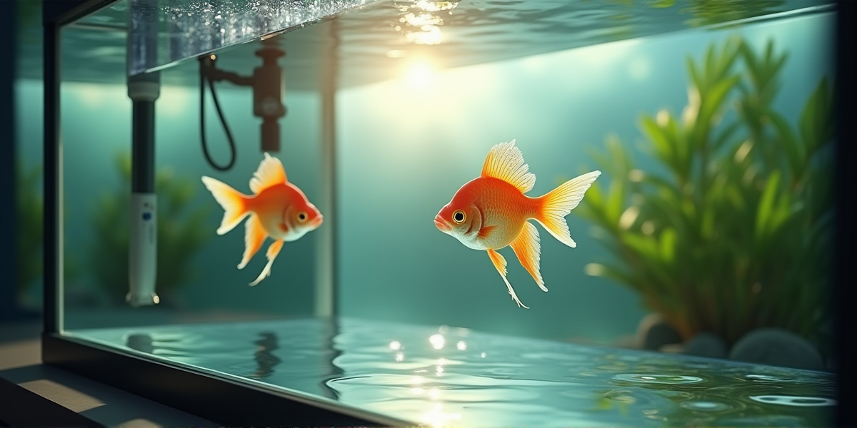 Высокий аквариум, оформленный корягами и валлиснерией, идеально подходящий для скалярий