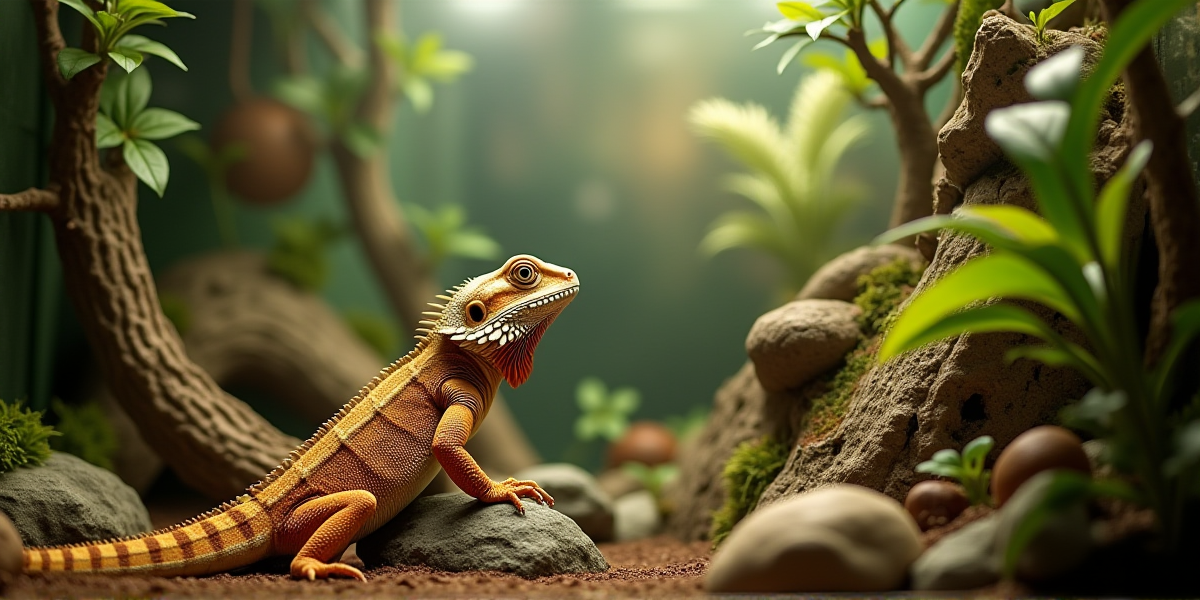 Довольная агама на плече у хозяина