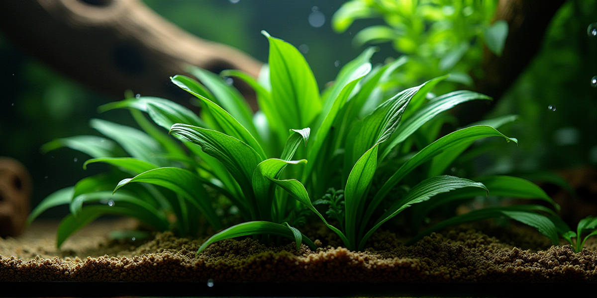 Сравнение разных видов анубиаса: Нана, Петит и Гигантский