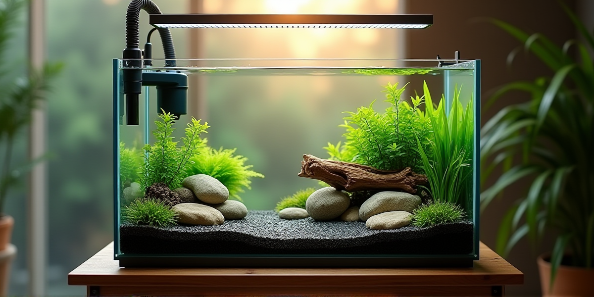 Инструменты для ухода за аквариумом: сифон, скребок, сачок