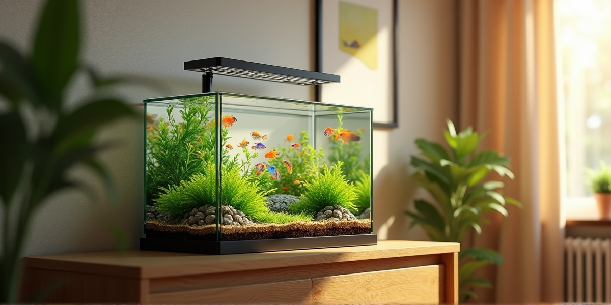 Сравнение прямоугольного и круглого аквариума