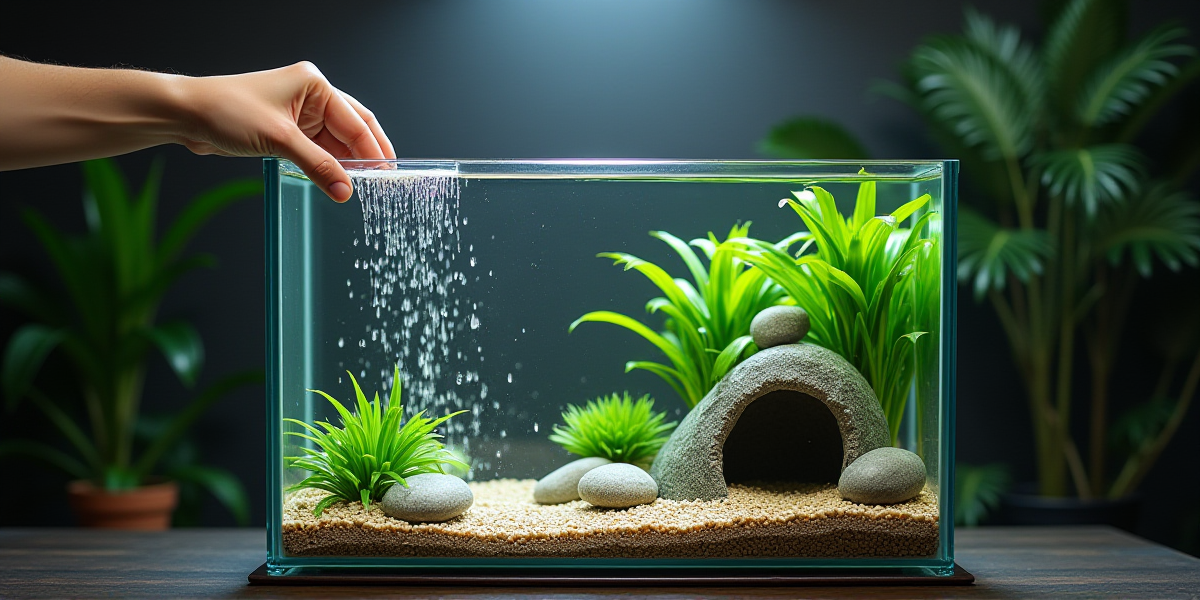 Укладка грунта в аквариум