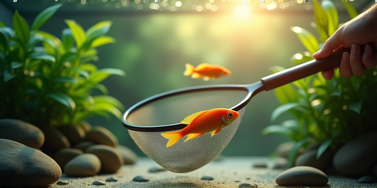 Счастливый аквариум с рыбами