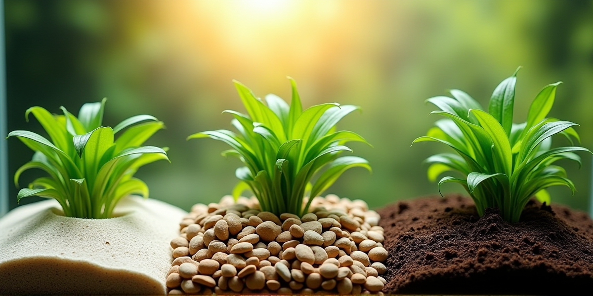 Схема укладки грунта слоями: питательная подложка внизу и нейтральный кварц сверху