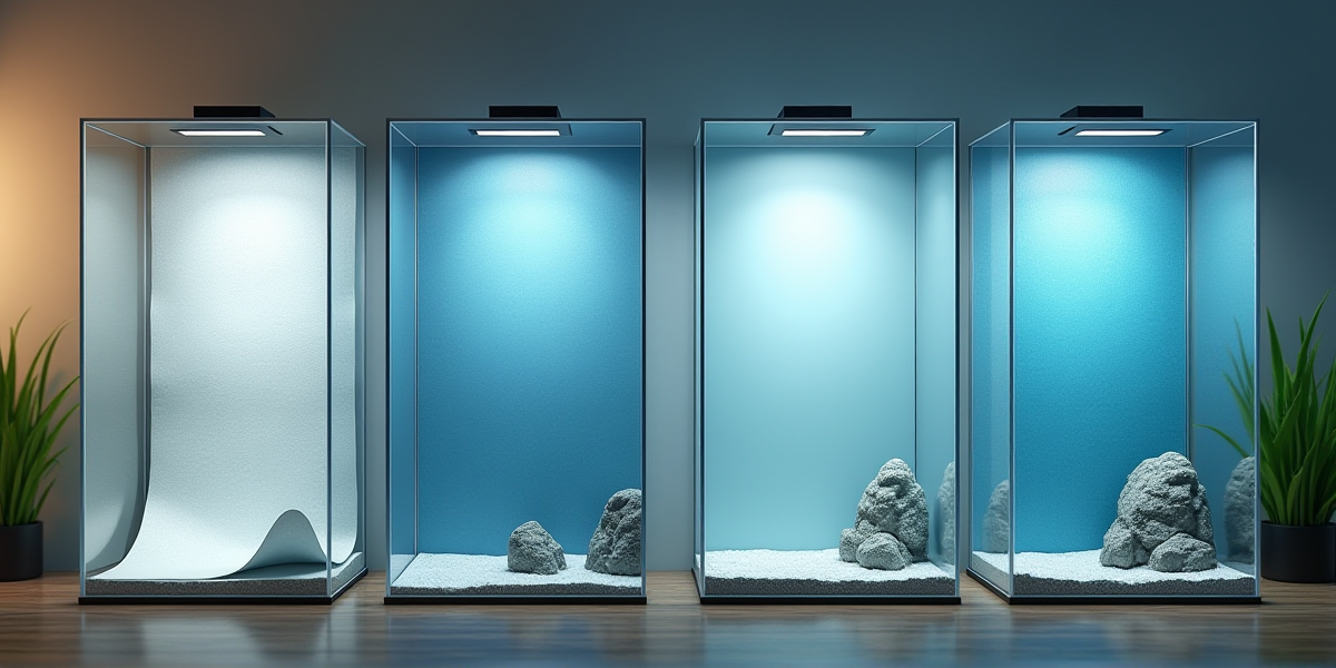 Различные варианты цветового оформления задней стенки