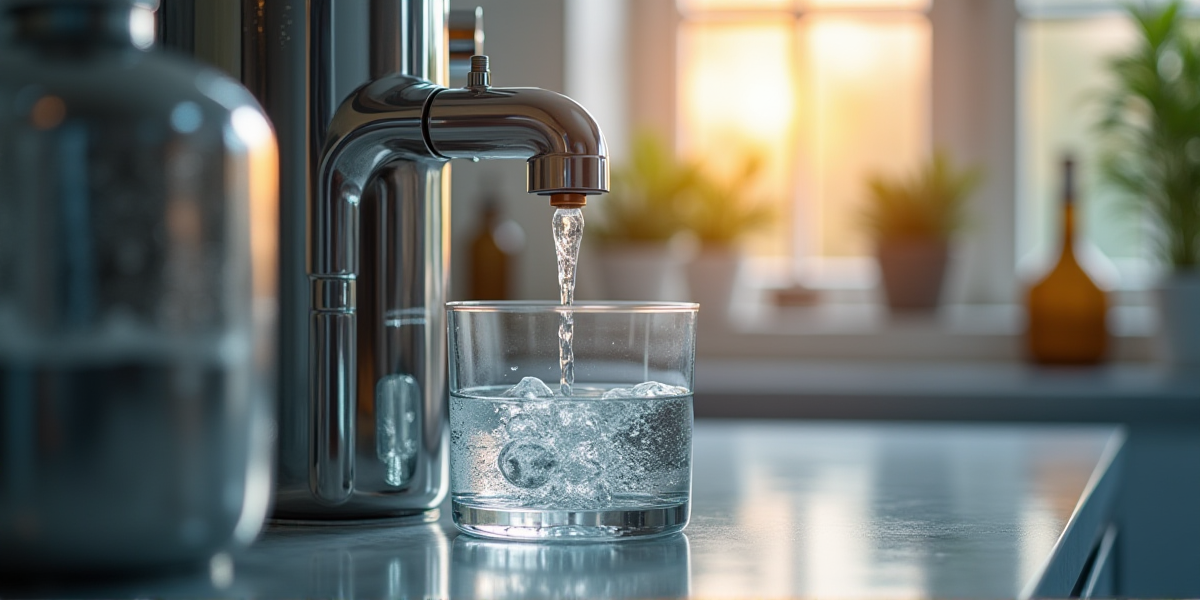 Здоровые ярко-красные растения в аквариуме с правильно подготовленной мягкой водой