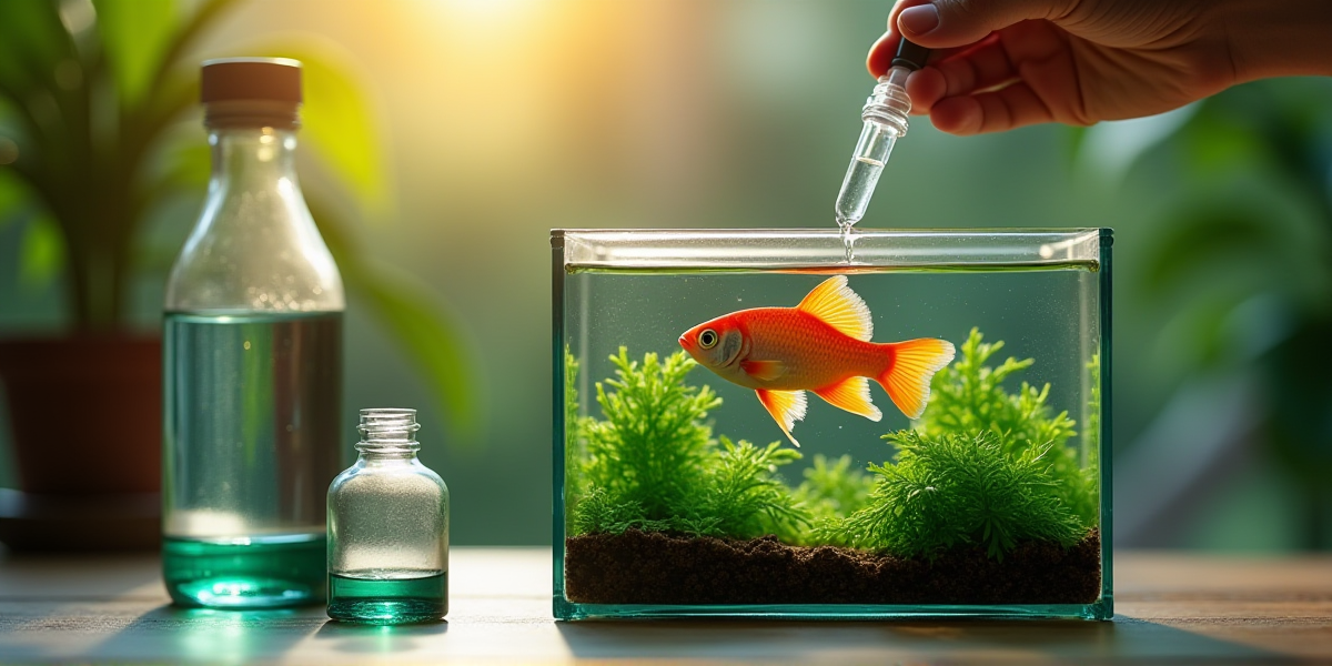 Полностью здоровый, чистый аквариум с активными рыбами после успешного лечения