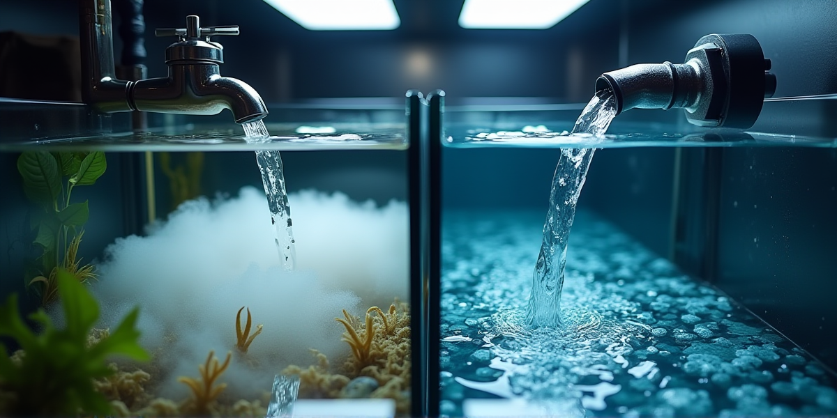 Добавление сухих минеральных солей (GH+) в ведро с осмотической водой