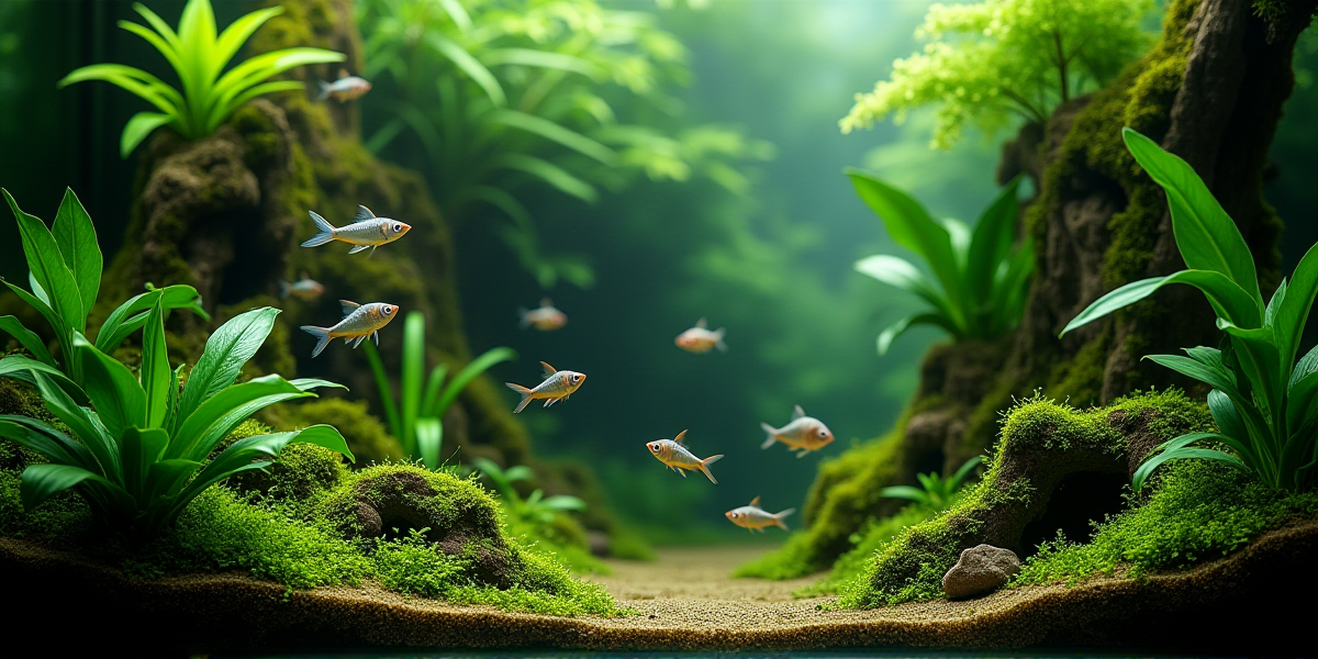 Мшистый барбус мутант