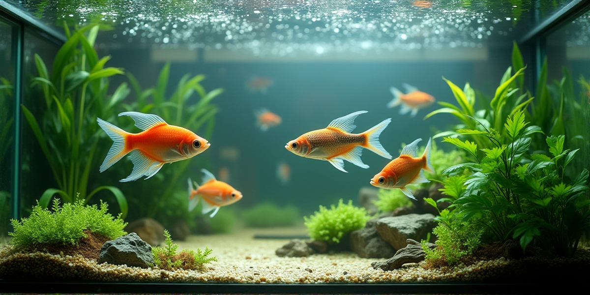 Вишневый барбус самец