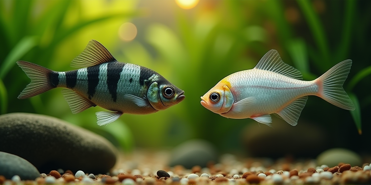 Сравнение мраморного и жемчужного гурами